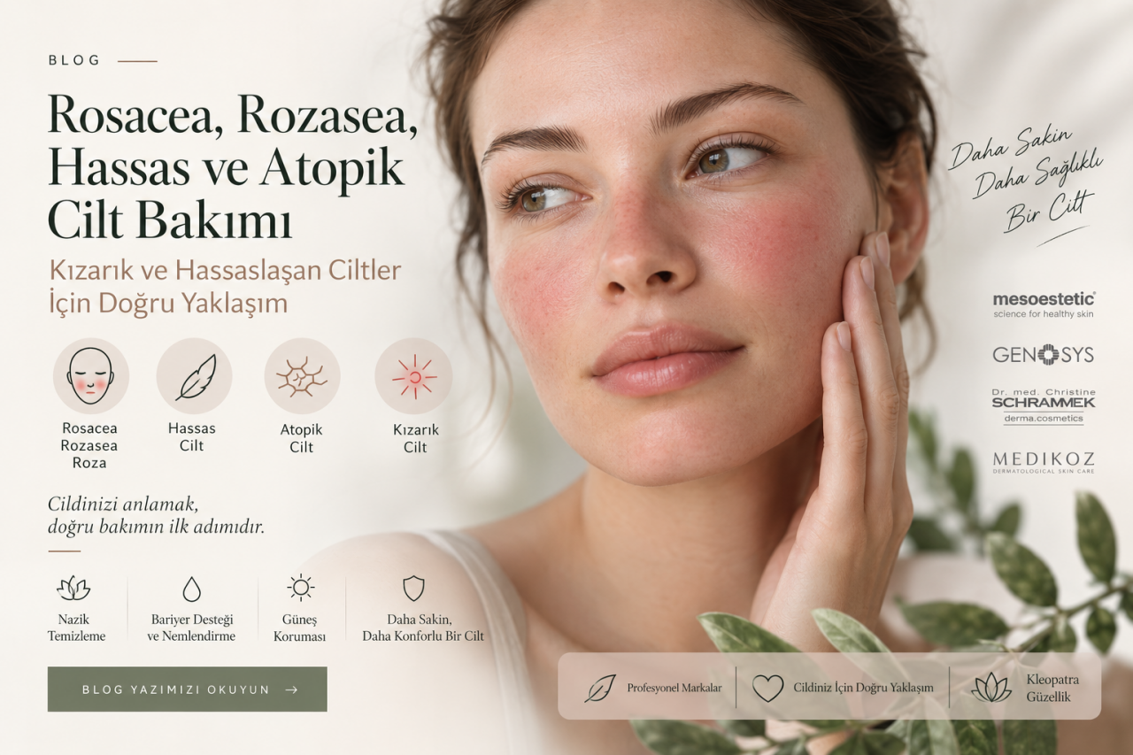 Rosacea, Rozasea, Hassas ve Atopik Cilt Bakımı: Kızarık ve Hassaslaşan Ciltler İçin Doğru Yaklaşım