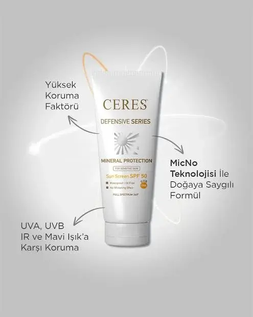 Ceres Mineral Protection Sun Screen SPF 50 50 ml