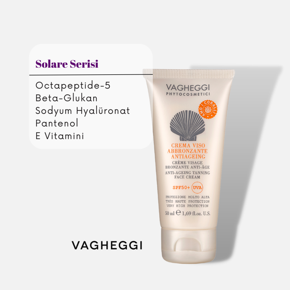 Anti-aging Tanning Face Cream SPF 50+ 50 ml