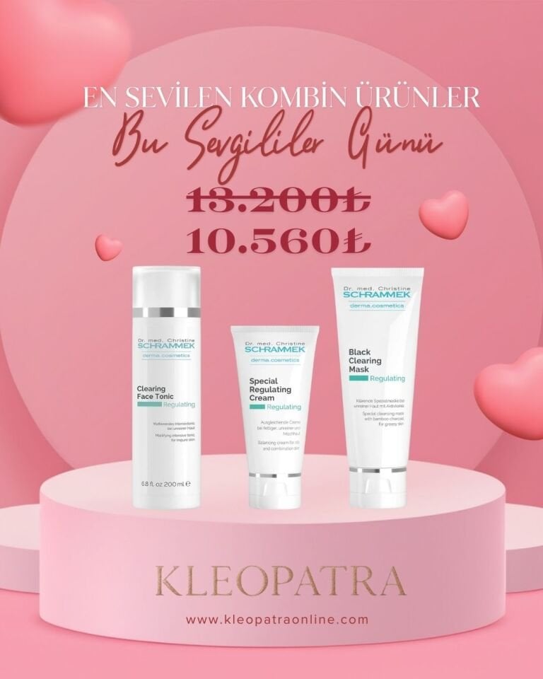 SCHRAMMEK 3’LÜ ARINDIRICI VE SEBUM DENGELEYİCİ SET %20 İNDİRİM